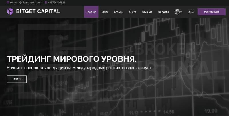 Bitget Capital – обзор и отзывы. Почему это псевдоброкер